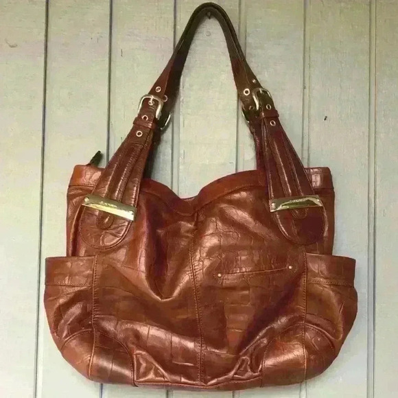 B Makowsky Leather Shoulder Bag - Picture 3 of 8